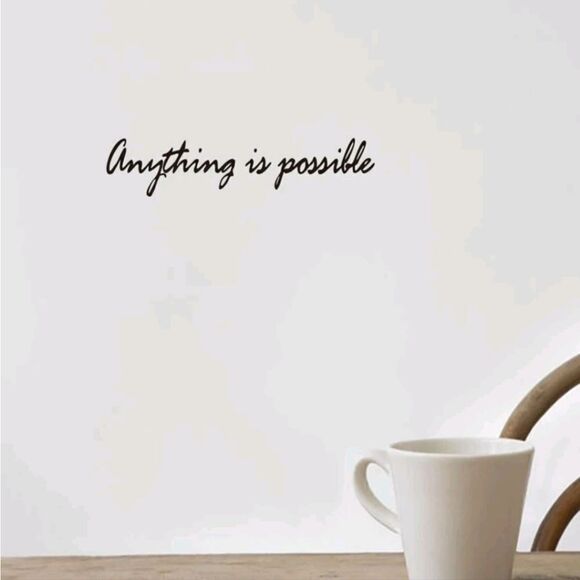 “Anything is Possible” Removable Wall Sticker Decal - Picture 6 of 7